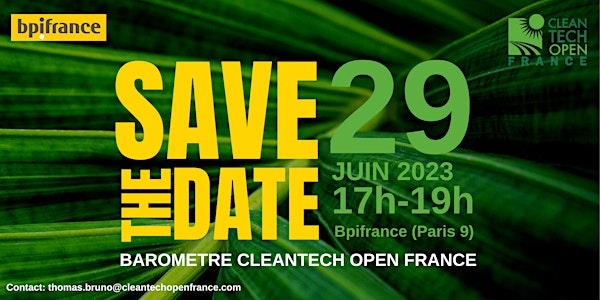 Baromètre Cleantech Open France 2023