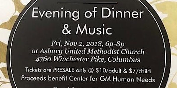 6th Annual Evening of Dinner & Music