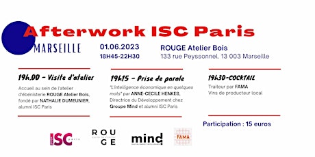 Afterwork ISC Paris -Marseille 01.06.2023