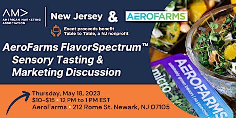 Imagem principal do evento AeroFarms FlavorSpectrum™ Sensory Tasting + Marketing Discussion