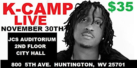 K-CAMP LIVE NOVEMBER 30th HUNTINGTON WV. primary image