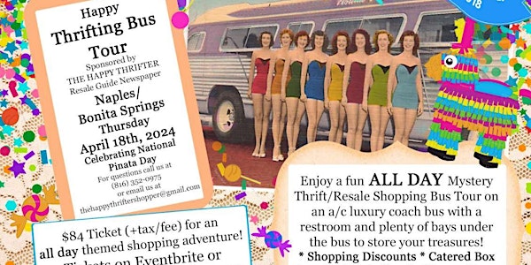 Thrifting Happy Bus Tour -4/18- NAPLES/Bonita -Mystery Resale Shopping