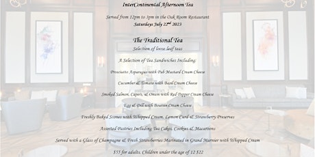 Saturday Afternoon Tea at the Intercontinental