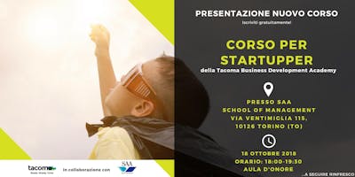 Corso per Startupper Corso per Startupper