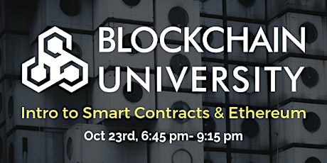 Intro to Smart Contracts & Ethereum primary image