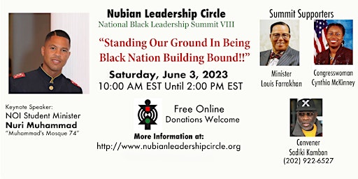 Nubian Leadership Circle Summit VIII primary image