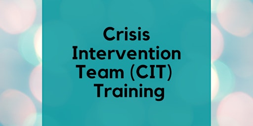 40-Hour CIT Training *FOR LAW ENFORCEMENT ONLY primary image