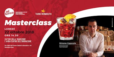 Ad Horeca - Masterclass con Simone Caporale - Turin Vermouth Ad Horeca - Masterclass con Simone Caporale - Turin Vermouth