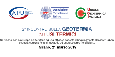 2° INCONTRO SULLA GEOTERMIA - GLI USI TERMICI 2° INCONTRO SULLA GEOTERMIA - GLI USI TERMICI