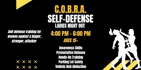 COBRA Ladies Night Out Safety & Self-Defense Training