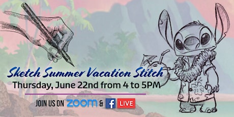 Sketch Summer Vacation Stitch with Young Art Studio