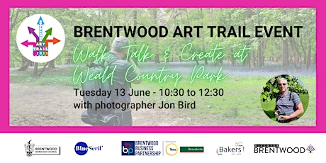 Imagem principal do evento Brentwood Art Trail Walk, Talk & Create Woodland Photography at Weald Park