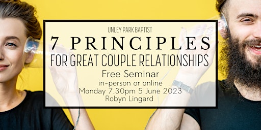 Imagen principal de 7 Principles for Great Couples Relationships