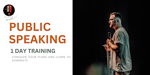 Primaire afbeelding van PUBLIC SPEAKING - ONE DAY VIRTUAL TRAINING