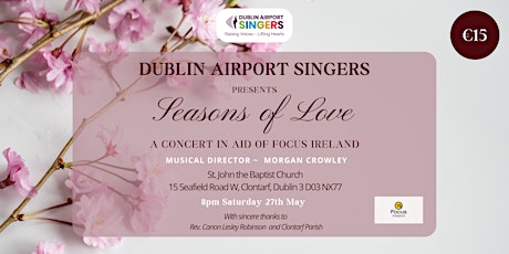 Imagem principal do evento Seasons of Love - A concert in aid of Focus Ireland