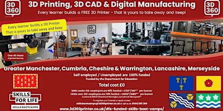 3D Printing 3D CAD & Digital Manufacturing IN4.0 Skills Bootcamp Manchester