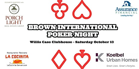 Brown Poker Night 2018 - TEXAS HOLD EM 8th Annual Tournament primary image