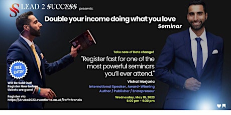Image principale de Double Your Income Doing What You Love Seminar