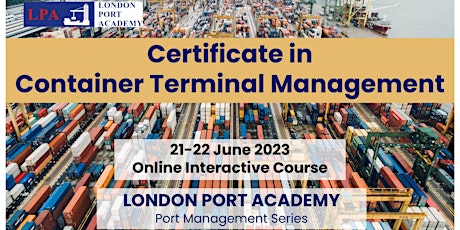 CERTIFICATE IN CONTAINER TERMINAL MANAGEMENT