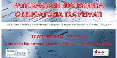 FATTURAZIONE ELETTRONICA TRA PRIVATI FATTURAZIONE ELETTRONICA TRA PRIVATI
