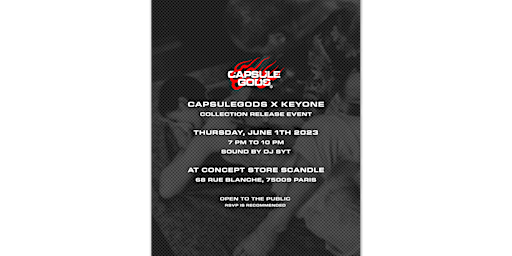 CAPSULE GODS X TATTOO ARTIST "KEYONE" LAUNCH COLLECTION EVENT