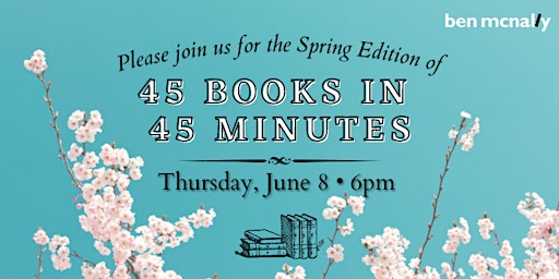 45 Books in 45 Minutes, Spring 2023 primary image