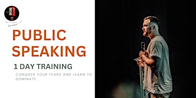 Primaire afbeelding van PUBLIC SPEAKING - ONE DAY VIRTUAL TRAINING