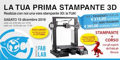Costruisci la tua STAMPANTE 3D Costruisci la tua STAMPANTE 3D