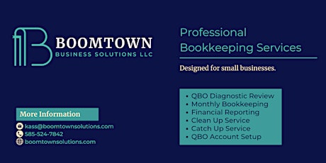 Bookkeeping Consultation with Boomtown Business Solutions