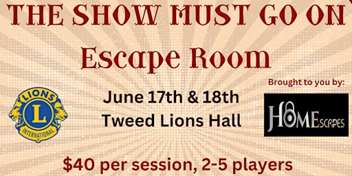 The Show Must Go On Escape Room primary image