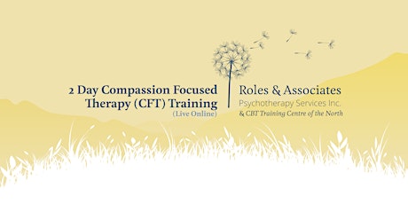 Primaire afbeelding van November 2023 - 2 Day Compassion Focused Therapy (CFT) Training
