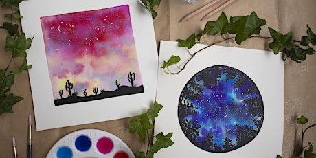 Level 2: Watercolour Galaxy Painting Workshop primary image