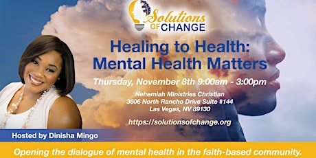 Healing to Health: Mental Health Matters primary image