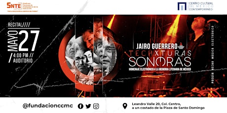 Imagen principal de Techxturas Sonoras llega al Auditorio del CC del México Contemporaneo