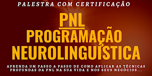 PNL - PROGRAMAÇÃO NEUROLINGUÍSTICA (COM CERTIFICAÇÃO) primary image