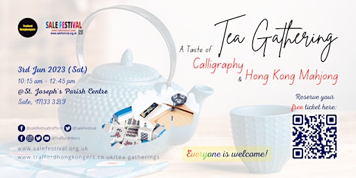 Imagem principal de Tea Gathering - A Taste of Calligraphy & Hong Kong Mahjong 茶聚 - 一齊寫大字同打麻雀