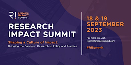 Research Impact Summit 2023 primary image