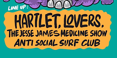 Hartlet, LOVERS, Jesse James, and Antisocial Surf Club @ Poacher’s Arms