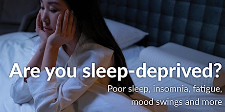 Imagem principal do evento Are you sleep deprived? Stress, insomnia, depression and mood swings...