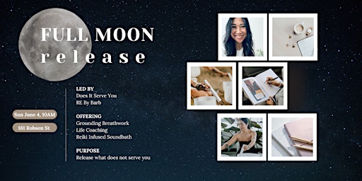 Full Moon Release Circle & Soundbath primary image