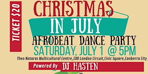 CHRISTMAS IN JULY AFROBEAT DANCE PARTY primary image