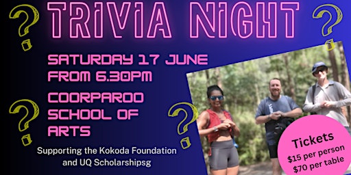 Kokoda Challenge Trivia Night primary image