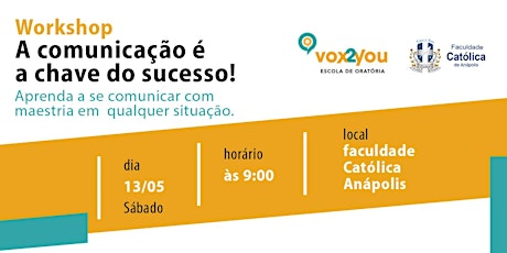 Hauptbild für Workshop de Comunicação e Oratória