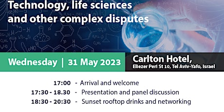 Technology, life sciences and other complex disputes & a Rooftop Event