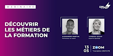 Image principale de Webinaire gratuit : Découvrir les métiers de la formation