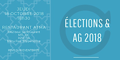 Élections et AG 2018 - ACAM Québec primary image