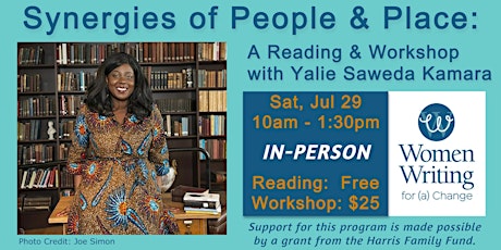 Synergies of People & Place: A Reading & Workshop with Yalie Saweda Kamara
