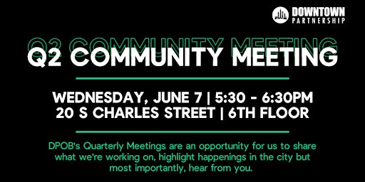 DPOB Q2 Community Meeting primary image