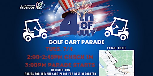 FREE Abacoa 4th of July Golf Cart Parade  2023 primary image