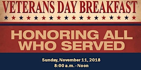 Veterans Day Breakfast primary image